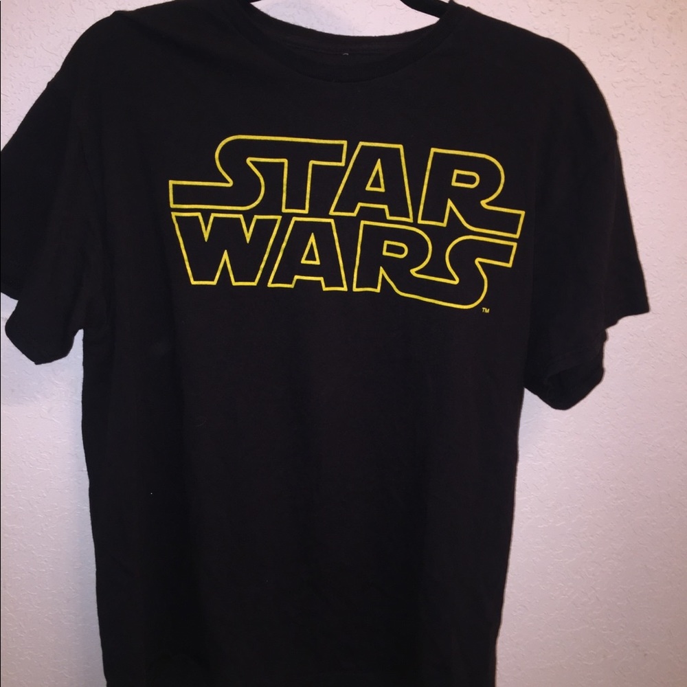 Star Wars Men's Movie Logo Black T-Shirt